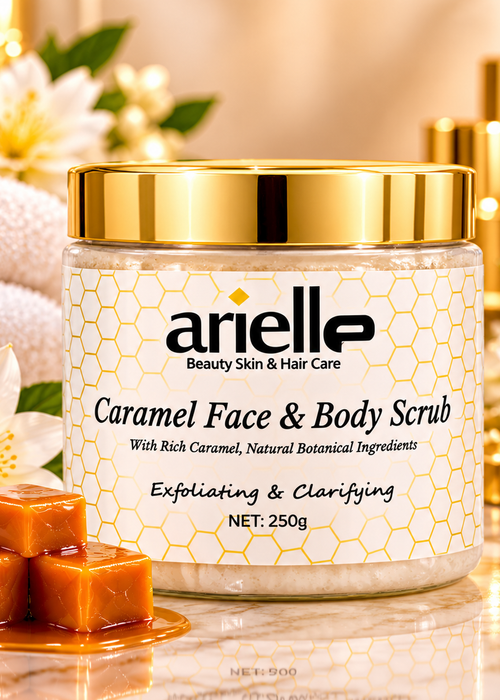 Arielle Beauty Caramel Face & Body Scrub – 250g
