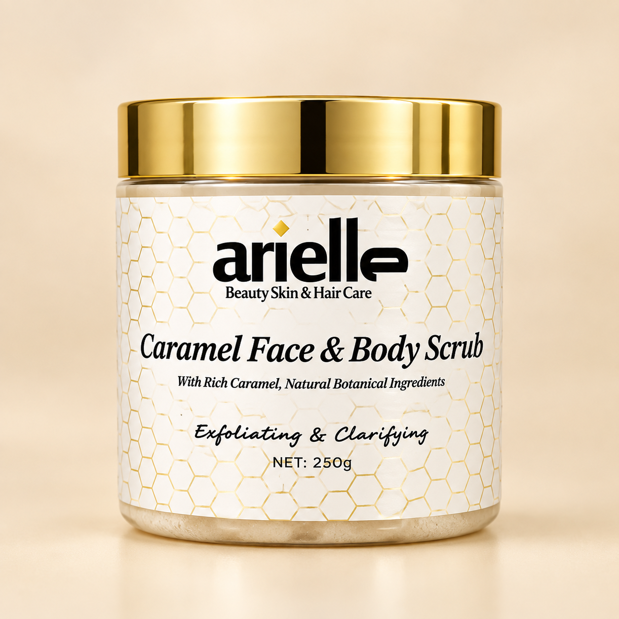 Arielle Beauty Caramel Face & Body Scrub – 250g