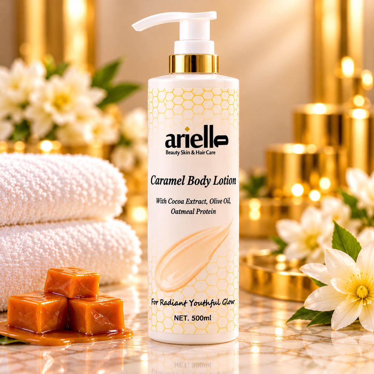 Arielle Beauty Caramel Body Lotion – 500ml